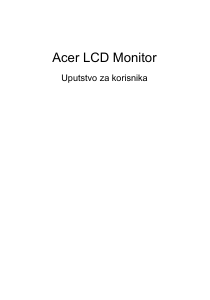 Priručnik Acer B246HYLA LCD zaslon
