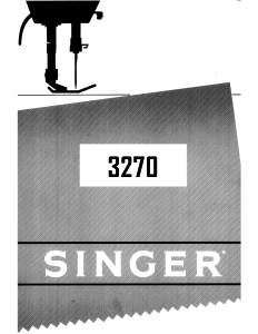 Mode d’emploi Singer 3270 Machine à coudre