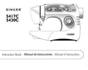 Mode d’emploi Singer 5430C Machine à coudre