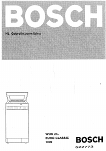 Handleiding Bosch WOK2401 Euro-Classic 1000 Wasmachine