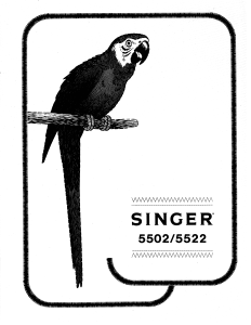 Manual de uso Singer 5502 Máquina de coser