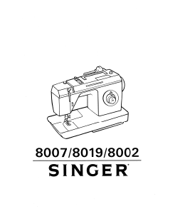 Manual Singer 8019 Sewing Machine