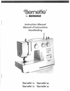 Manual Bernina Bernette 75 Sewing Machine