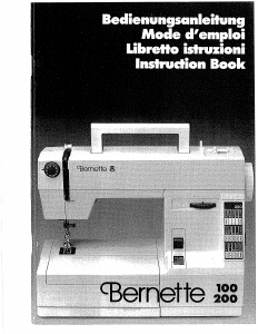 Manuale Bernina Bernette 100 Macchina per cucire