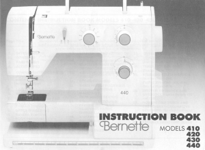 Manual Bernina Bernette 420 Sewing Machine