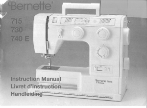 Handleiding Bernina Bernette 730 Naaimachine