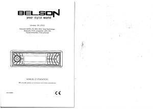 Manual de uso Belson BS-2500 Radio para coche