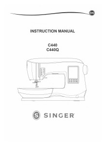 Manual de uso Singer C440Q Máquina de coser
