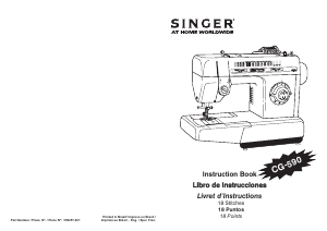 Manual de uso Singer CG-590 Máquina de coser
