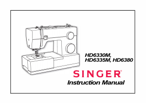 Manual Singer HD6380 Sewing Machine