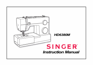 Manual Singer HD6380M Sewing Machine