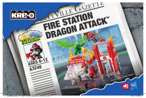 Manual Kre-O set A3248 CityVille Invasion Fire station dragon attack