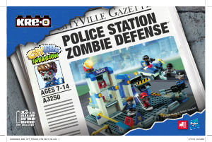 Handleiding Kre-O set A3250 CityVille Invasion Police station zombie defense