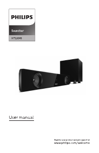 Manual Philips HTL1040 Speaker