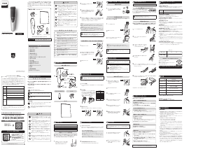 説明書 フィリップス BT3213 ひげトリマー