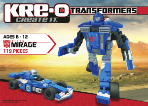 Manual Kre-O set 31145 Transformers Mirage