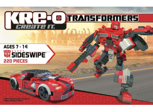 Instrukcja Kre-O set 31771 Transformers Sideswipe