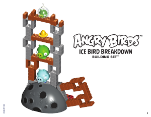 Manual K'nex set 72436 Angry Birds Ice bird breakdown
