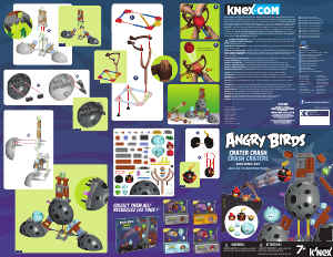 Manual K'nex set 72437 Angry Birds Crater crash