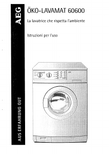 Manuale AEG LAV60600 Lavatrice