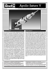 Mode d’emploi Revell set 04909 Space and Scifi Apollo Saturn V