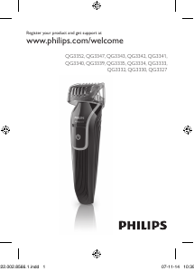 Manual Philips QG3333 Aparat de tuns