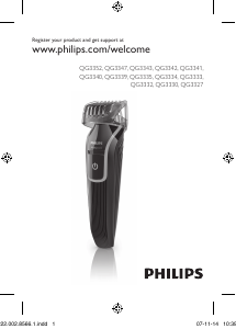 Kullanım kılavuzu Philips QG3343 Saç kesme makinesi