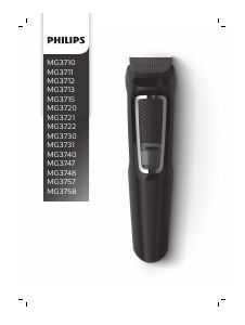 Mode d’emploi Philips MG3713 Tondeuse à barbe