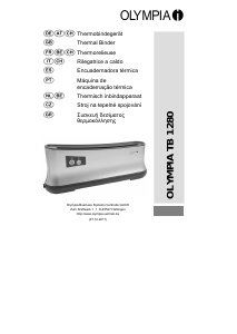 Manual de uso Olympia TB 1280 Encuadernadora