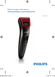 मैनुअल Philips QT4004 दाढ़ी का ट्रिमर
