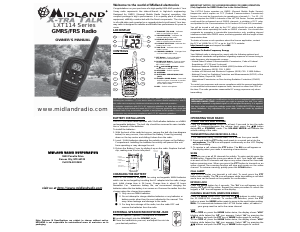 Manual Midland LXT114 Walkie-talkie