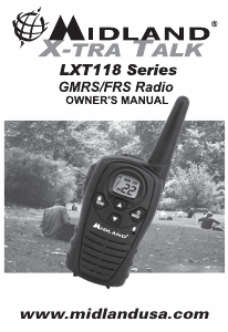 Manual Midland LXT118 Walkie-talkie