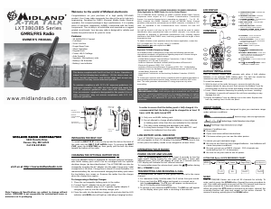 Manual Midland LXT380 Walkie-talkie