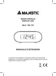 Manuale Majestic RS 135 Radiosveglia