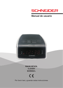 Manual de uso Schneider SC050ACL Radiodespertador