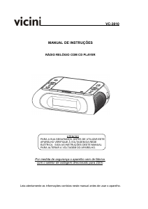 Manual Vicini VC-3010 Rádio relógio