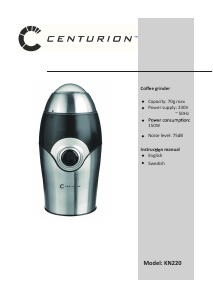 Manual Centurion KN220 Coffee Grinder