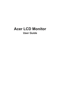 Manual Acer CB292CU LCD Monitor