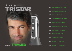 Manual Tristar TR-2552 Aparador de cabelo