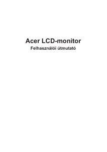 Használati útmutató Acer CM3271K LCD-monitor