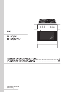 Mode d’emploi Amica EHC 12509 W Cuisinière