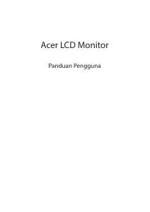 Panduan Acer EB192QA Monitor LCD