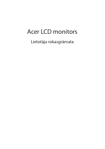 Rokasgrāmata Acer EB192QA Šķidro kristālu monitors