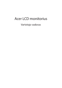 Vadovas Acer EB192QA Skystakristalis monitorius