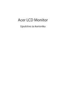 Priručnik Acer EB192QA LCD zaslon