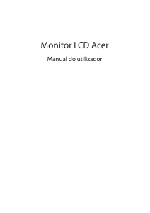 Manual Acer EB192QB Monitor LCD