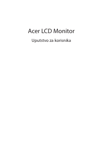 Priručnik Acer EB192QB LCD zaslon