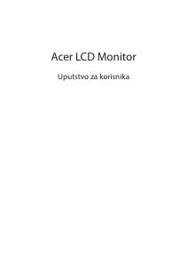 Priručnik Acer EB321HQA LCD zaslon