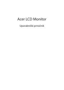 Priročnik Acer EB321HQA LCD-zaslon