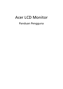 Panduan Acer ED270RP Monitor LCD